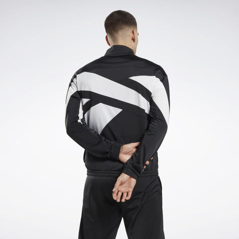 Reebok Men's Navy Identity Vector Knit Track Jacket | Reebok In Lebanon