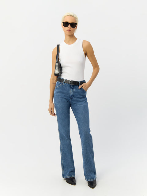 Wrangler Women's Blue Kylie Westward 626 High Rise Bootcut Jeans | Wrangler In Lebanon