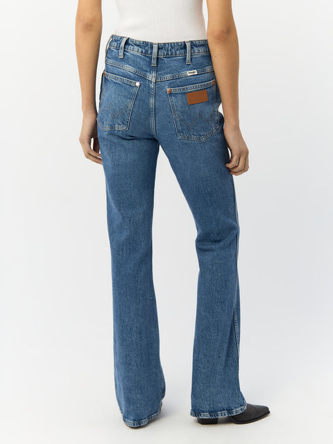 Wrangler Women's Blue Kylie Westward 626 High Rise Bootcut Jeans | Wrangler In Lebanon