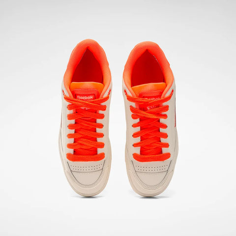 Reebok Unisex Off White & Coral Club C Classics Sneakers | Reebok In Lebanon