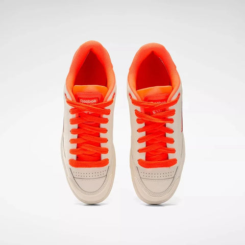 Reebok Unisex Off White & Coral Club C Classics Sneakers | Reebok In Lebanon