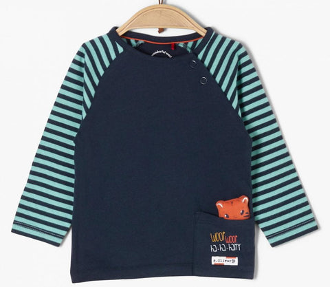 S.Oliver Baby Boy's Navy  Long-Sleeve Blouse |S.Oliver in Lebanon