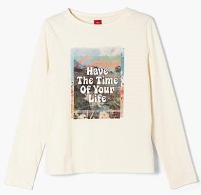 S.Oliver Girl's White Long-Sleeve Blouse |S.Oliver in Lebanon