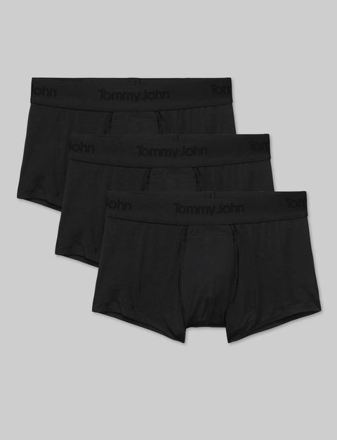 Tommy John Men's Black Stretch Fabric 3 Pack Boxer | Tommy John In Lebanon