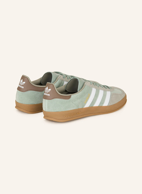 Adidas Men's Green Light & Khaki Originals Gazelle Indoor Sneakers | Adidas In Lebanon