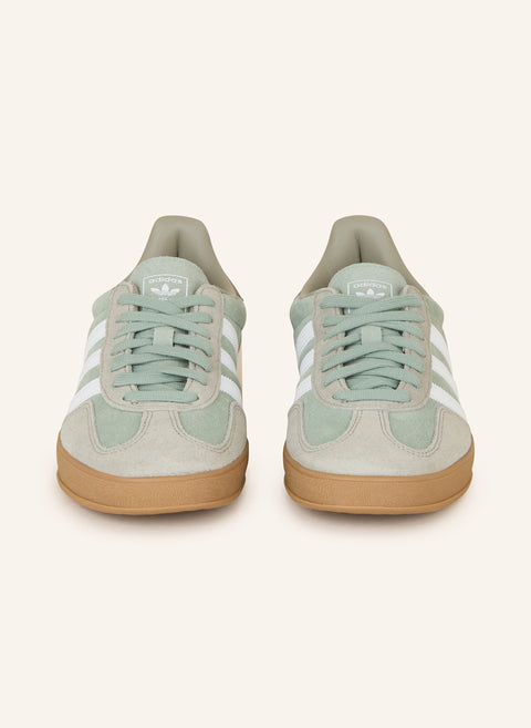 Adidas Men's Green Light & Khaki Originals Gazelle Indoor Sneakers | Adidas In Lebanon