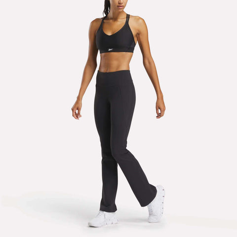 Reebok Women's Black Lux High-Rise Mini-Flare Leggings | Reebok In Lebanon
