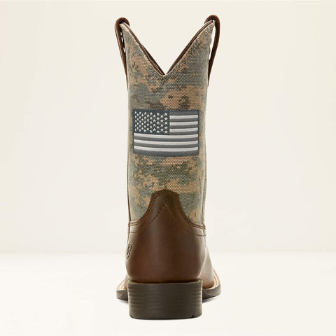 Ariat Kids Distressed Brown Patriot Western Boots | Ariat In Lebanon