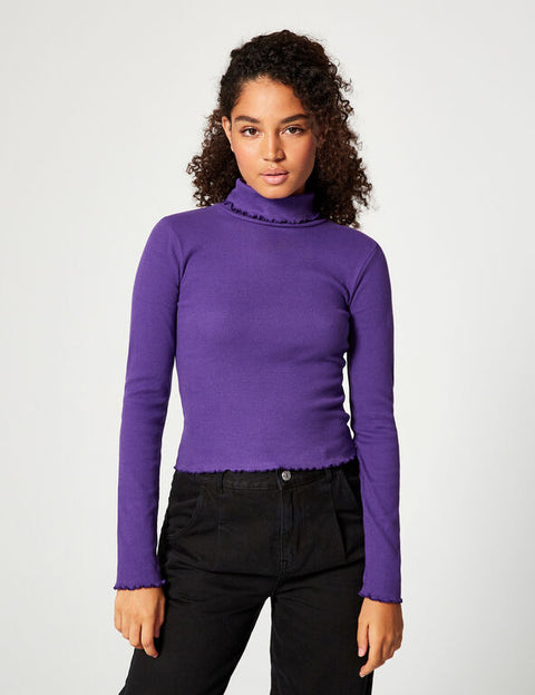 DCM Jennyfer Women's Purple Sweatshirt 44ROULO/3666021233 (FL226)