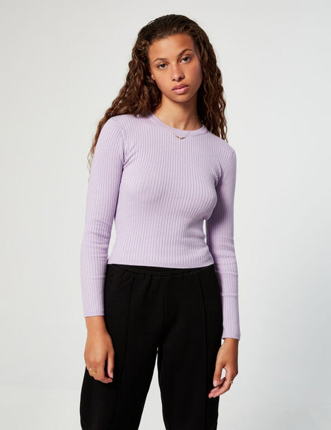 DCM Jennyfer Women's Lilac Sweatshirt 26MORY/3666021525(fl275)(JA91)