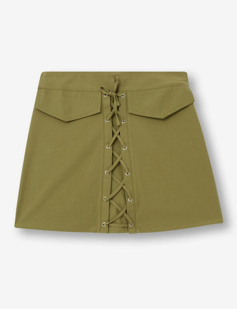DCM Jennyfer Women's Khaki Skirt 66DEEWY/3666021847(JA63)