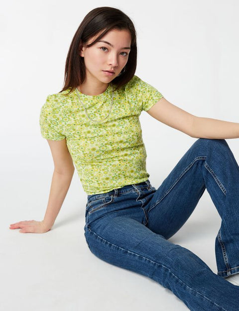 DCM Jennyfer Women's Light Green T-shirt 47FITAOP/3666021848