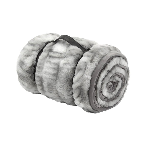 Mon Chateau Grey Faux Fur Throw |Mon Chateau In Lebanon