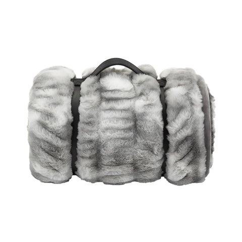 Mon Chateau Grey Faux Fur Throw |Mon Chateau In Lebanon