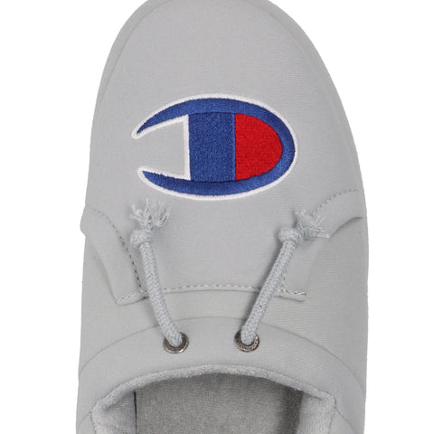 Gray shoe with a Champion logo on a white background