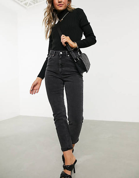 Asos Design Women's Black Jeans ANF405 (LR66) (st2)