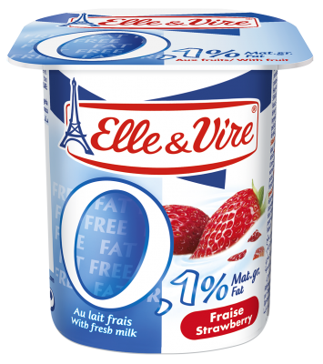 Elle & Vire Greek Yogurt Light Strawberry 125G | Elle & Vire  In Lebanon