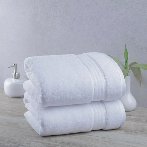 Purely Indulgent White 100% Egyptian Cotton Towel Set- 4 piece |Purely Indulgent In Lebanon