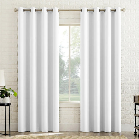 Sun Zero Broderick White Theater Grade Blackout Curtains, 2-pack |Sun Zero In Lebanon
