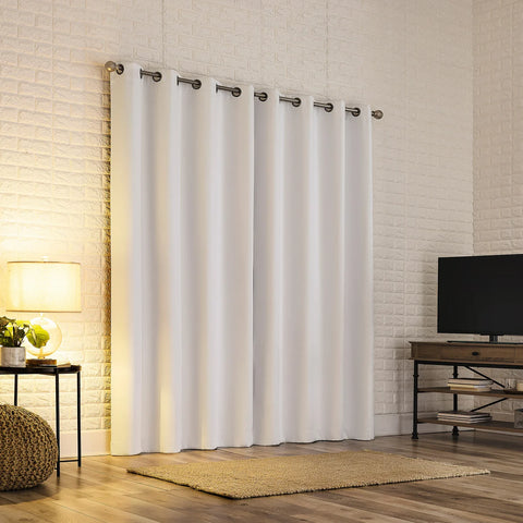 Sun Zero Broderick White Theater Grade Blackout Curtains, 2-pack |Sun Zero In Lebanon