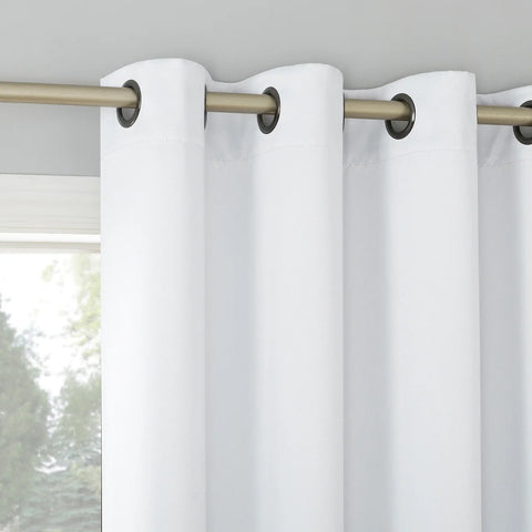 Sun Zero Broderick White Theater Grade Blackout Curtains, 2-pack |Sun Zero In Lebanon