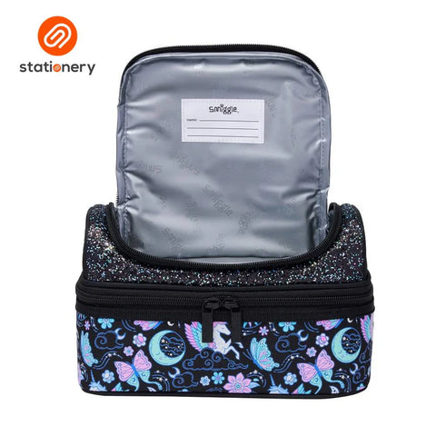 Smiggle Wild Side Cat Double Decker Lunch Bag With Strap