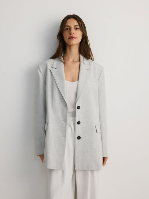 Reserved Women's Gray Plus Size Blazer | Reserved In Lebanon
