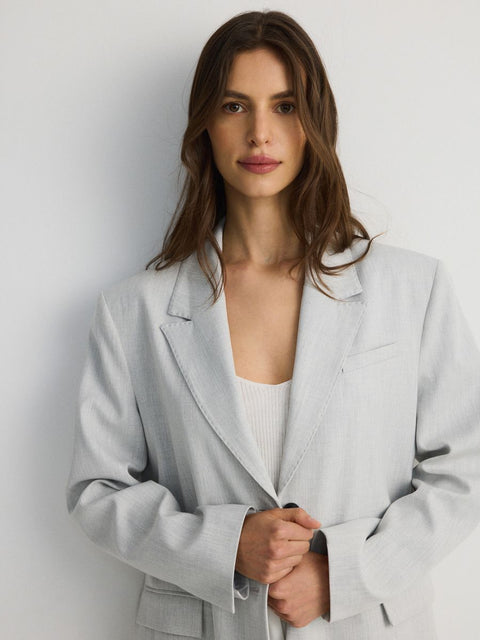 Reserved Women's Gray Plus Size Blazer | Reserved In Lebanon