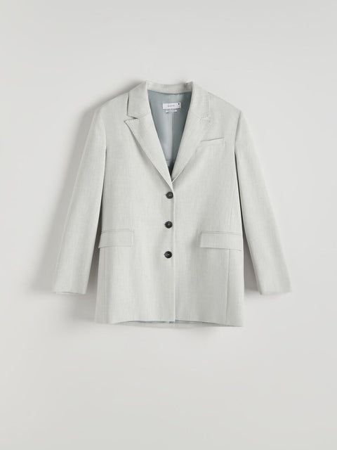 Reserved Women's Gray Plus Size Blazer | Reserved In Lebanon