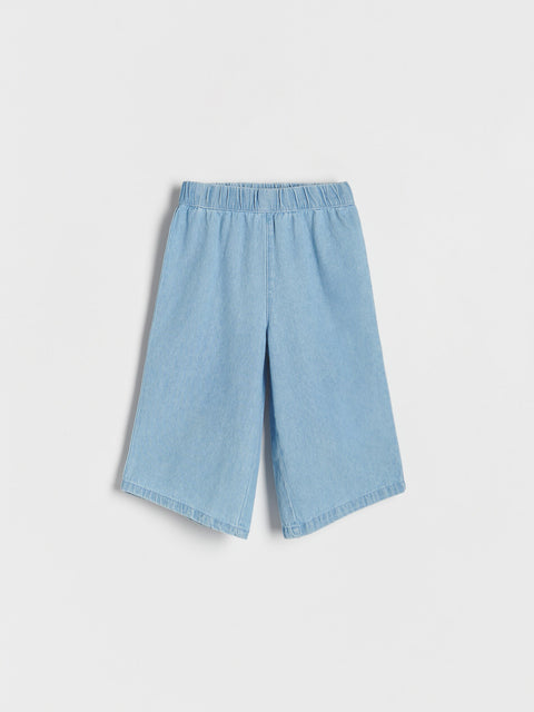 Reserved Baby Girl's Blue Elastic Waist Culottes Jeans | Reserved In Lebanon