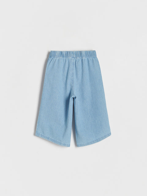 Reserved Baby Girl's Blue Elastic Waist Culottes Jeans | Reserved In Lebanon