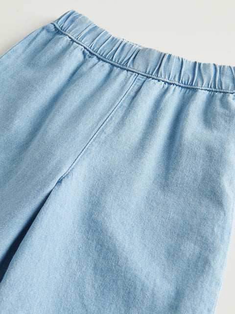 Reserved Baby Girl's Blue Elastic Waist Culottes Jeans | Reserved In Lebanon