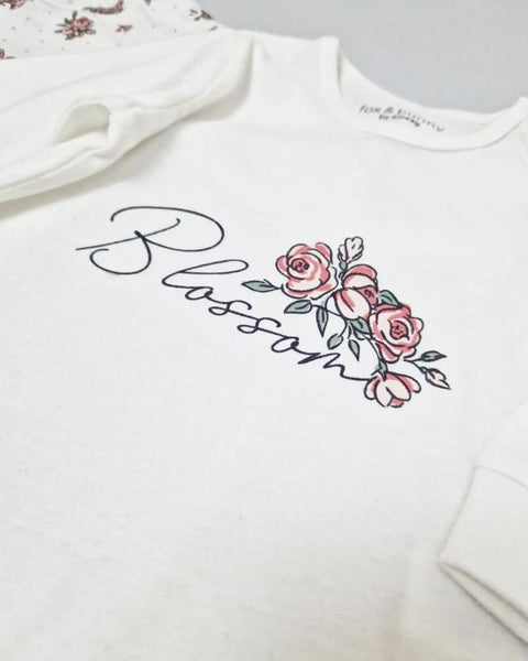 Sinsay Fox & Bunny Baby Girl White 2 Pack Overall| Sinsay In Lebanon