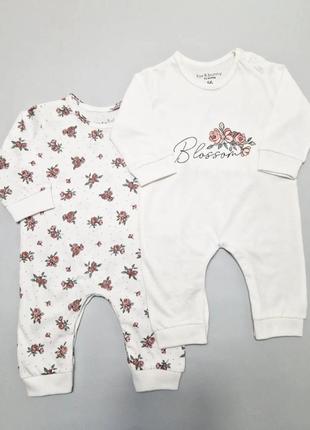 Sinsay Fox & Bunny Baby Girl White 2 Pack Overall| Sinsay In Lebanon