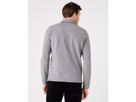 Wrangler Men's Dark Grey Polo Neck Blouse | Wrangler In Lebanon