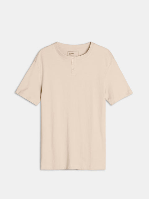 Sinsay Men's Beige  Henley  T-Shirt | Sinsay in Lebanon