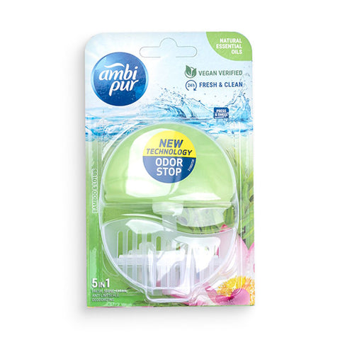 Ambi Pur 5 in 1 Fresh & Clean Toilet Deo Bamboo & Lotus 55ml | Ambi Pur In Lebanon