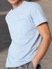 Sinsay Men's Pale Blue Short Sleeves Chest Pockets T-Shirts | Sinsay In Lebanon