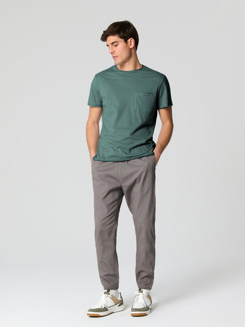 Sinsay Men's Dark Green Chest Pocket Short Sleeve T-Shirt | Sinsay In Lebanon