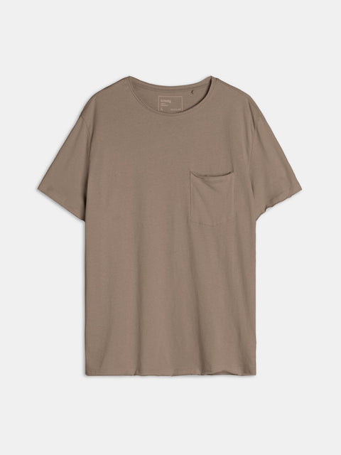 Sinsay Men's Brown T-Shirt With Front Pocket | Sinsay In Lebanon