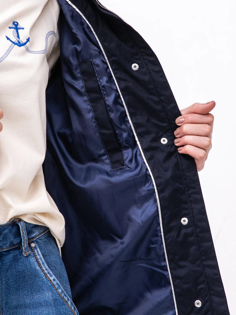 Tom Tailor Women's Navy Short Parka Jacket | Tom Tailor In Lebanon