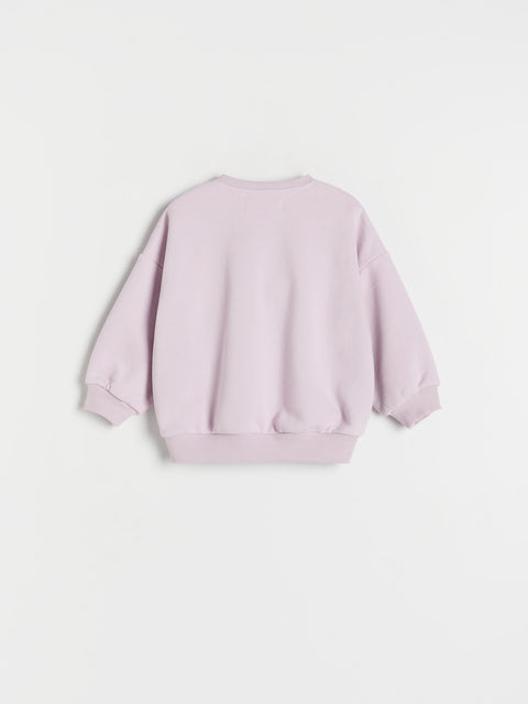 Light purple sweatshirt on a white background