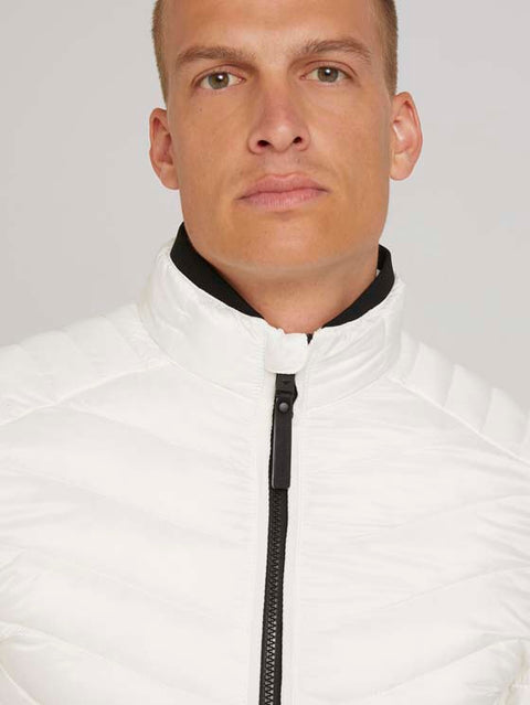 Tom Tailor Men's White Light Weight Jacket | Tom Tailor In Lebanon