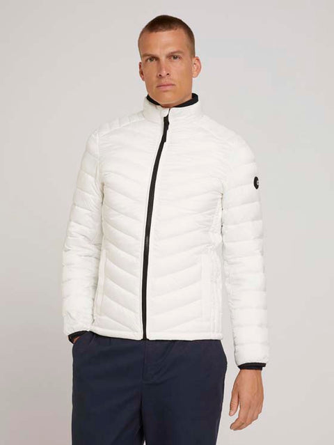 Tom Tailor Men's White Light Weight Jacket | Tom Tailor In Lebanon