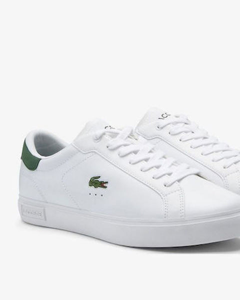 Lacoste Men's White Leather Powercourt 224 1 SMA Sneaker | Lacoste In Lebanon