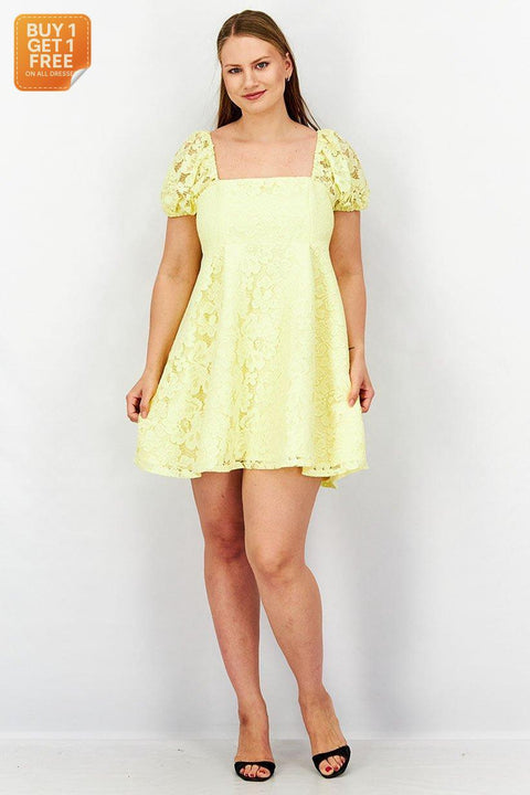 Miss Selfridge Women's Yellow Dress ANF2792