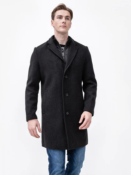Tom Tailor Men's Washed Black Coat | Tom Tailor In Lebanon
