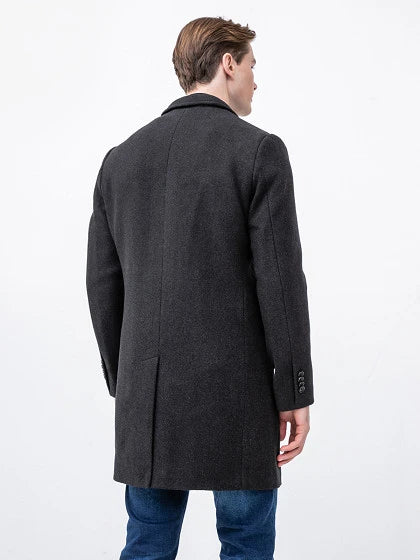 Tom Tailor Men's Washed Black Coat | Tom Tailor In Lebanon