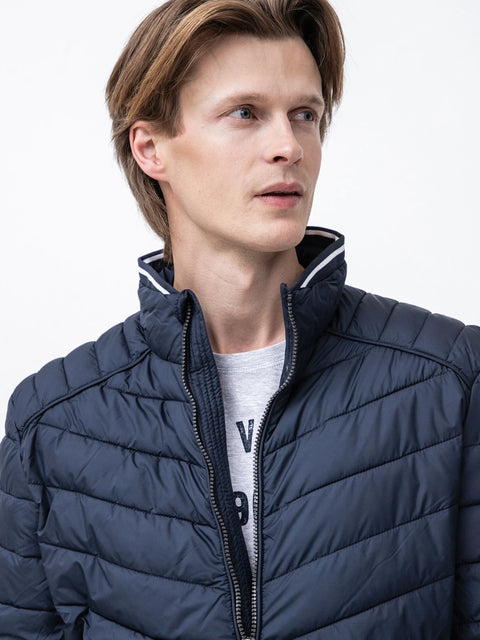 Tom Tailor Men's Navy Quilted Puffer Jacket|Tom Tailor In Lebanon