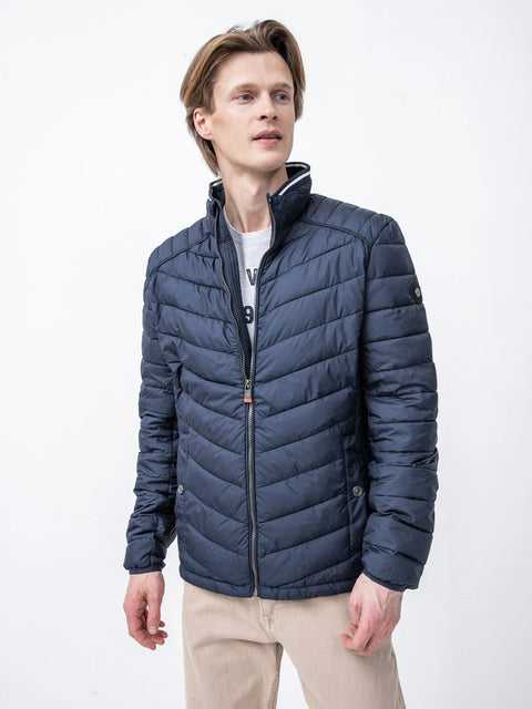 Tom Tailor Men's Navy Quilted Puffer Jacket|Tom Tailor In Lebanon
